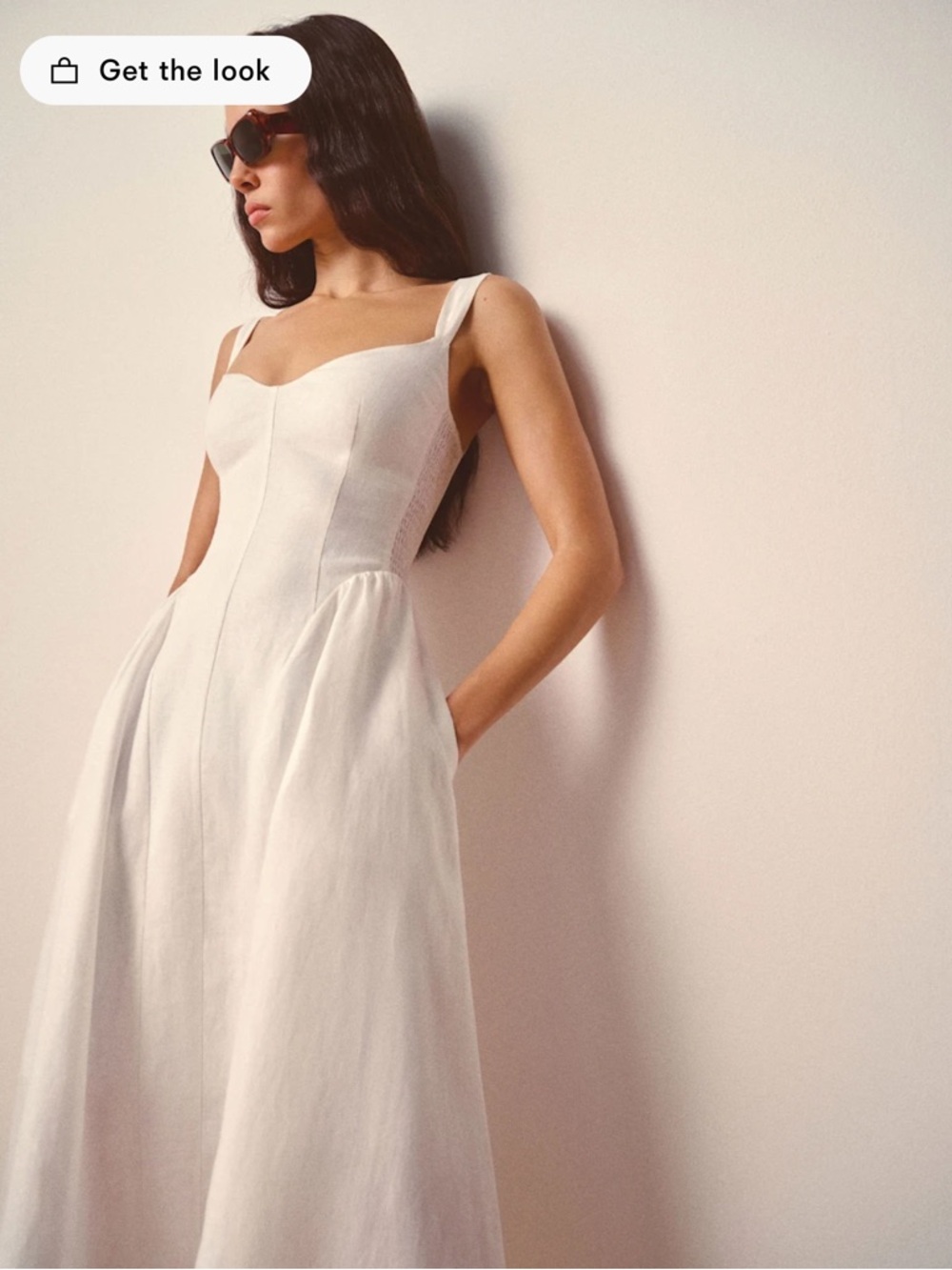 Reformation Birdie Linen Dress - Size 2 - Sold Out Online - Picture 3 of 8